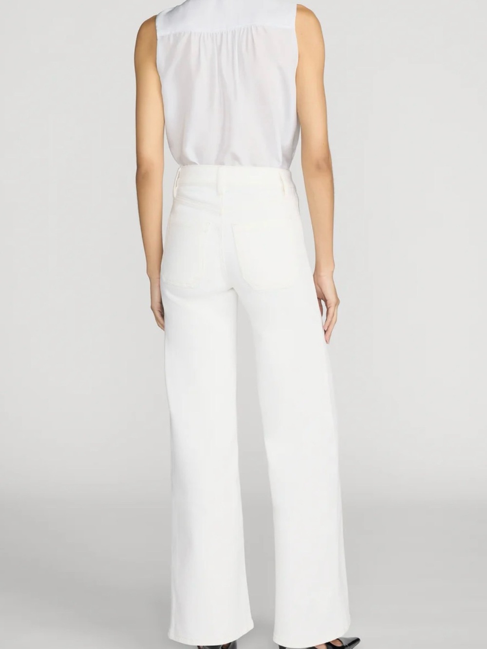 Frame Le Slim Palazzo High Rise wide leg Jean size 26 - Picture 6 of 8